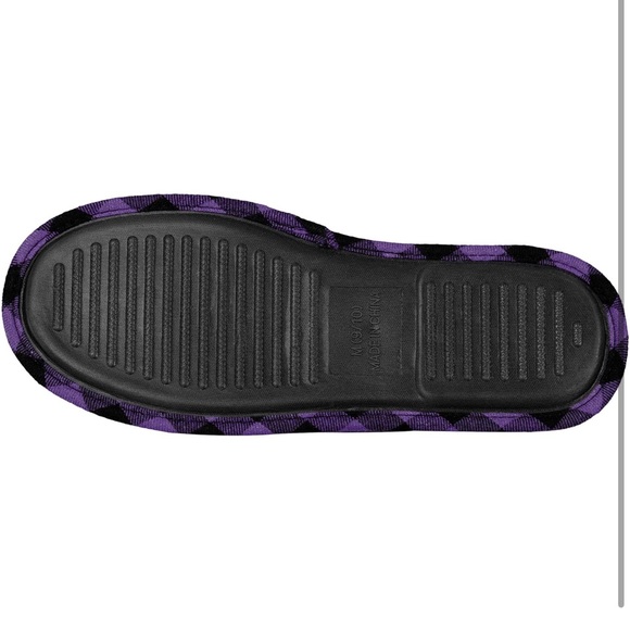 FOCO Men's 13-14 NCAA Sherpa Lined Buffalo Check Memory Foam Slippers..LSU(NWT) - Picture 5 of 5